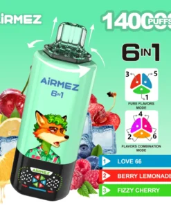 Alternative view of Airmez FOX 140K PUFFS 6u1