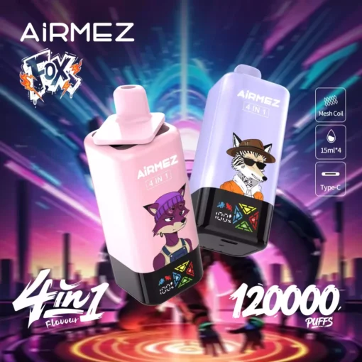 Airmez FOX 120K 4u1 jednokratna e-cigareta