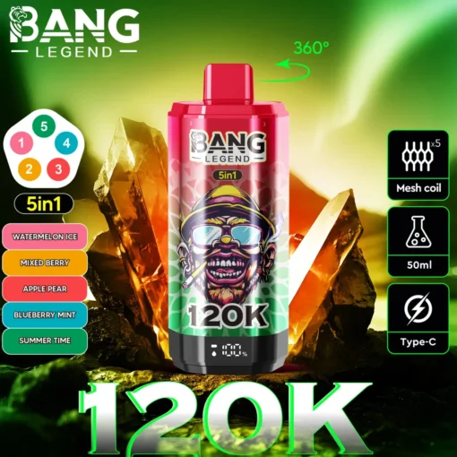 Bang Legend 120K 5u1 jednokratna e-cigareta